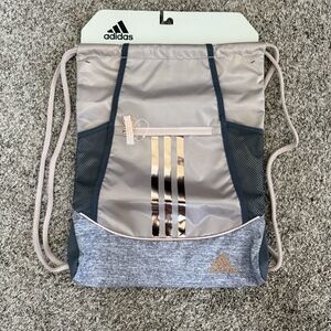 NWT! Adidas gym bag drawstring backpack rose pink training